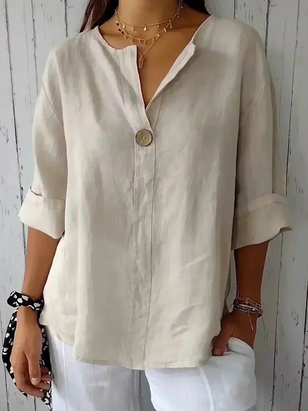 Helen | Relaxed V-Neck Top