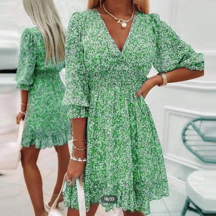 Elzet | Elegant Floral Dress
