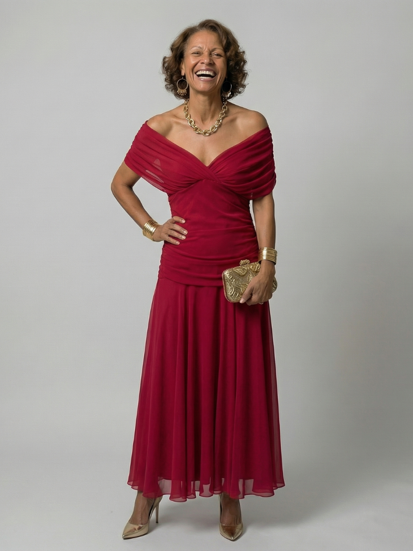 Carika | Off-Shoulder Midi Dress