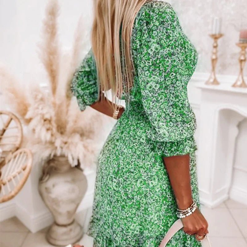 Elzet | Elegant Floral Dress