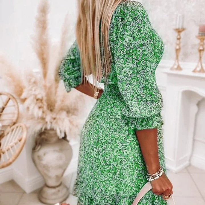 Elzet | Elegant Floral Dress