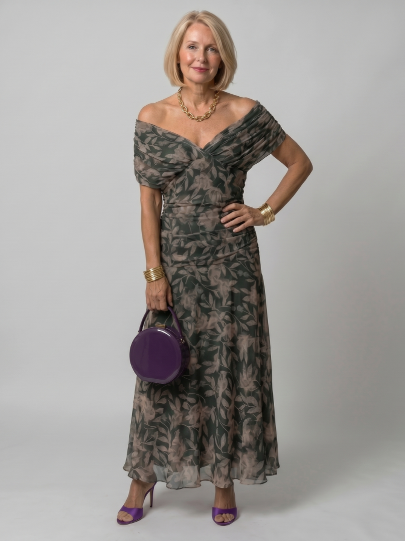 Ronel | Off-Shoulder Midi Dress