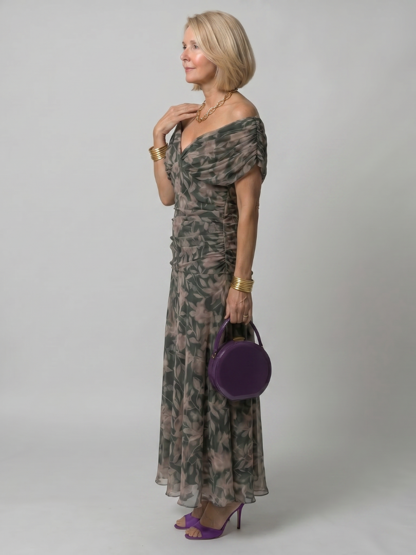 Ronel | Off-Shoulder Midi Dress