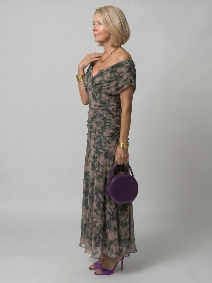 Ronel | Off-Shoulder Midi Dress