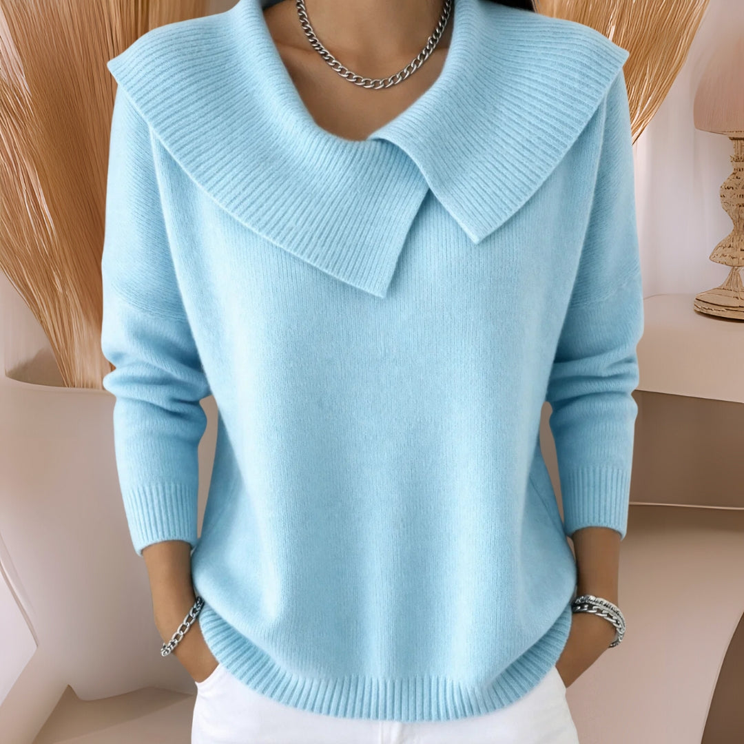 Daphne | Soft-Collar Knit Jumper