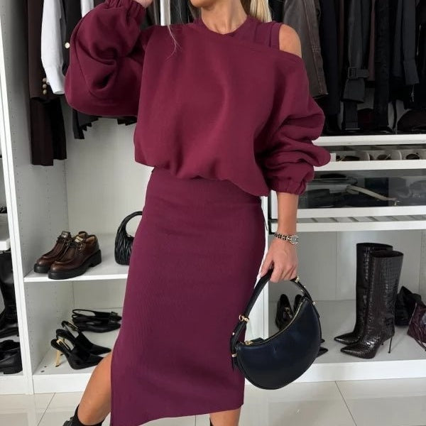 Valerie | Sweatshirt & Dress Set