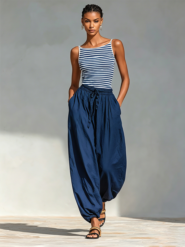 Roxane | Striped Cotton Set