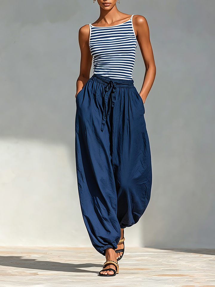 Roxane | Striped Cotton Set