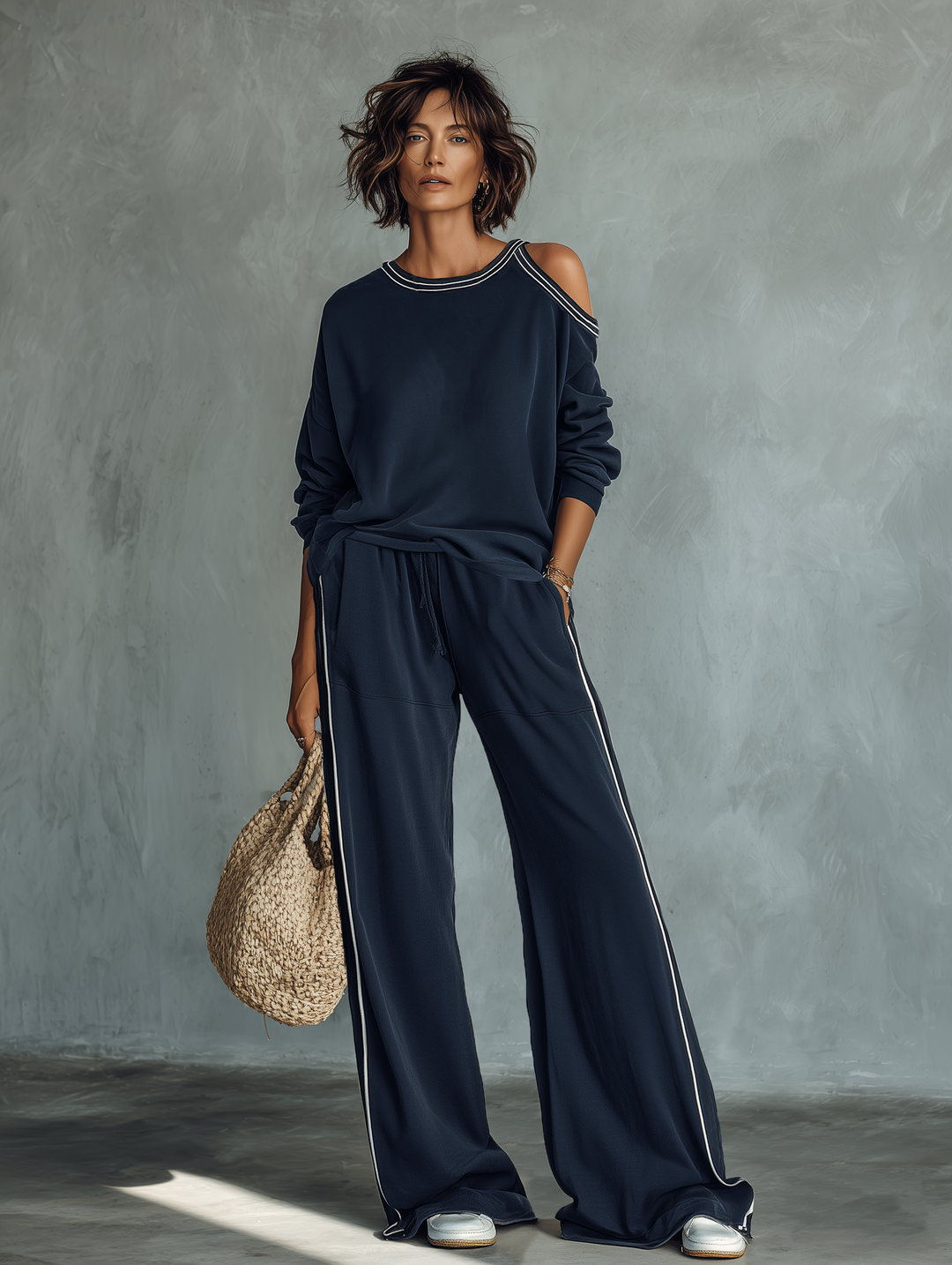 Valentine | One-Shoulder Lounge Set