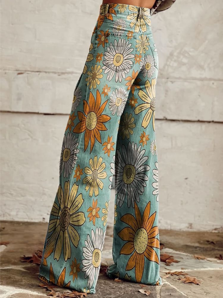 Genevieve | Floral Wide-Leg Trousers