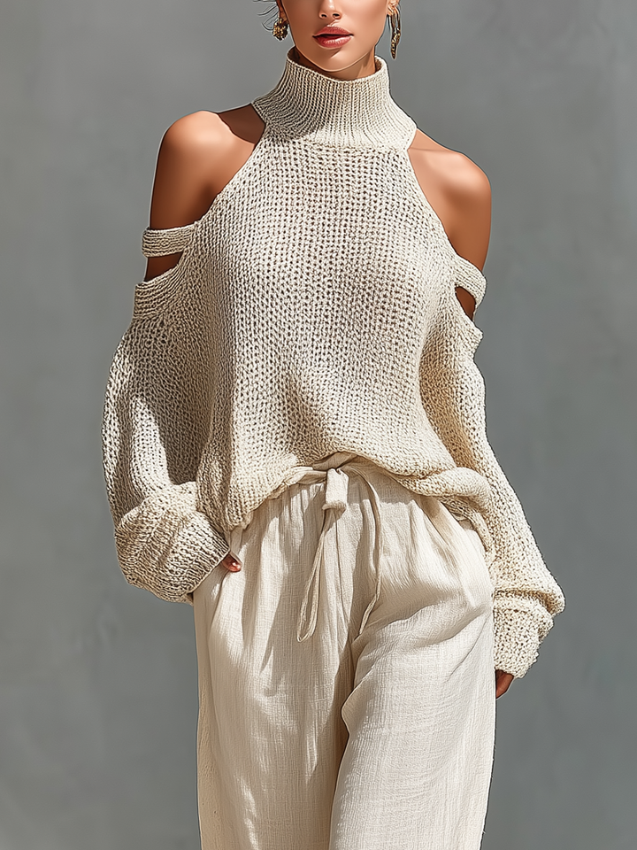 Charlotte | Beige Knit Set