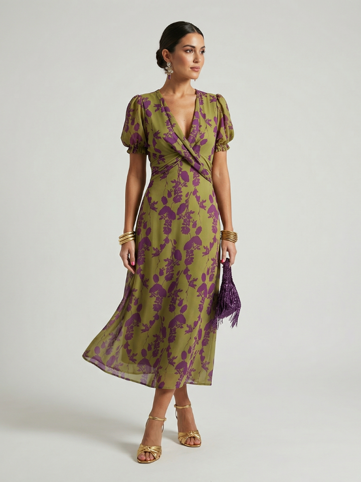 Vicky | Relaxed Floral Midi Dress