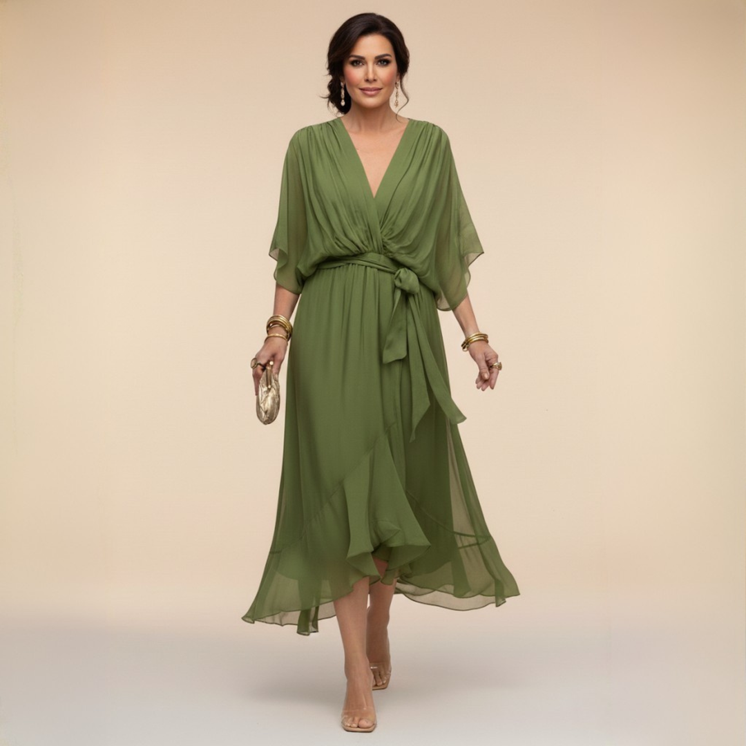 Monica | V-Neck Wrap Dress