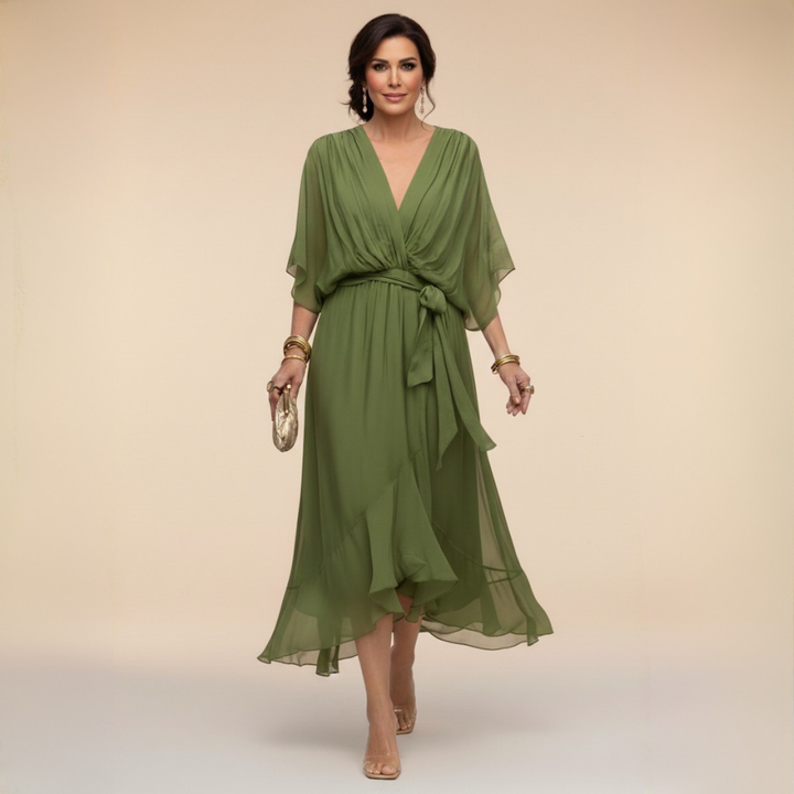 Monica | V-Neck Wrap Dress