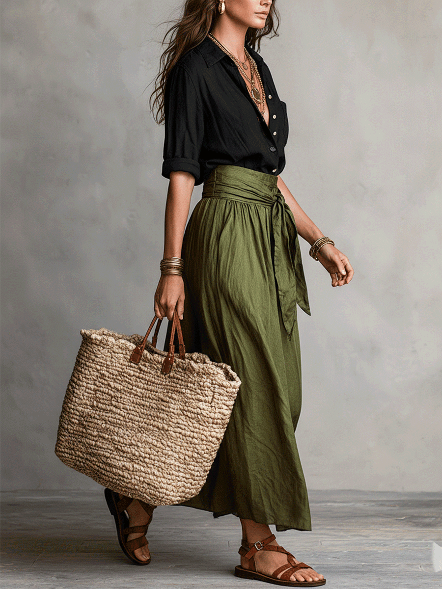 Madeleine | Boho Two-Piece Skirt Set