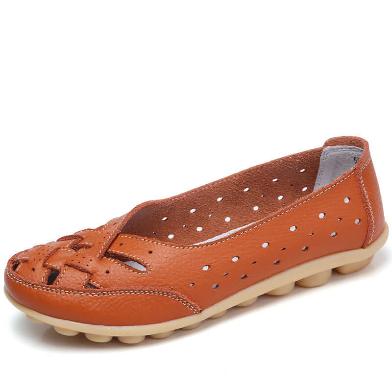 Elane | Breathable Leather Orthopedic Loafers