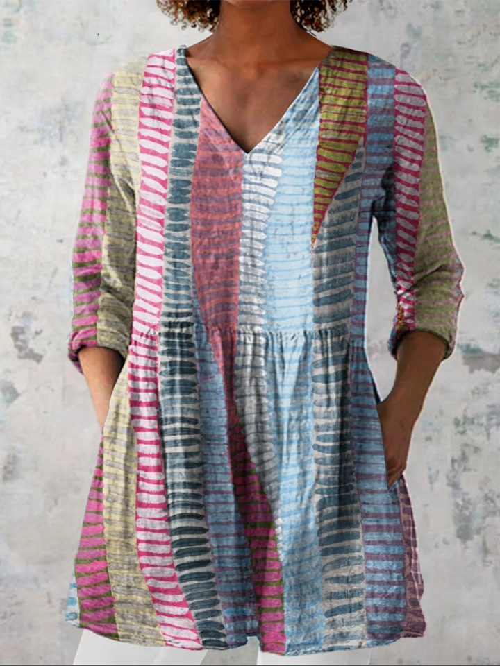 Carol | Longline V-Neck Blouse