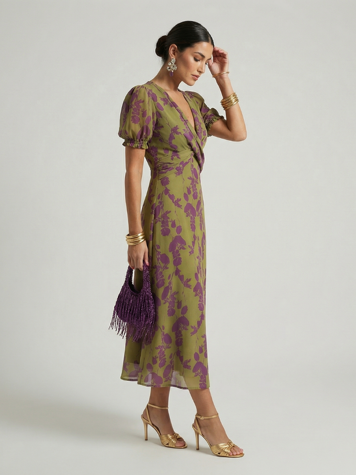 Vicky | Relaxed Floral Midi Dress