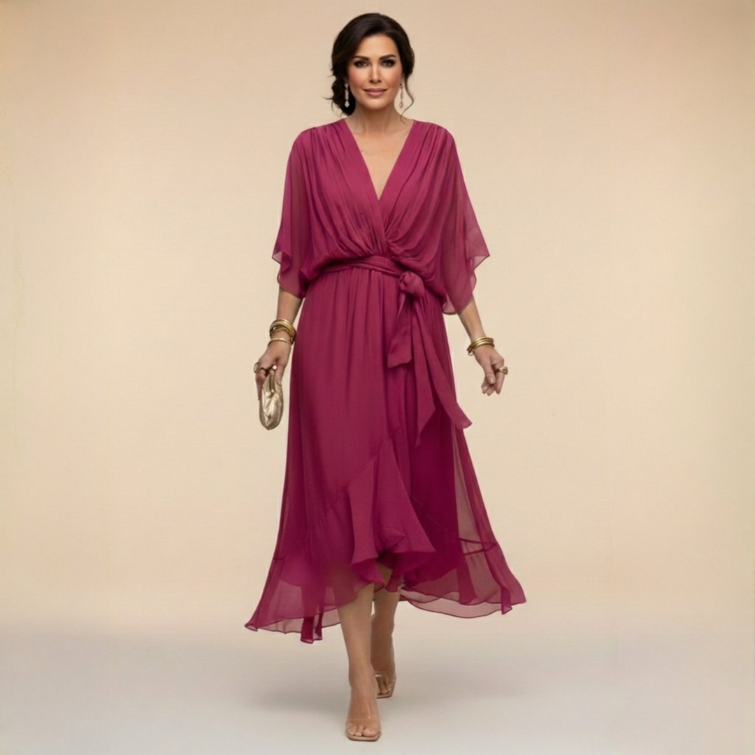 Monica | V-Neck Wrap Dress