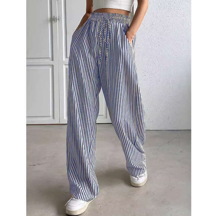 Genevieve | Relaxed Striped Summer Trousers