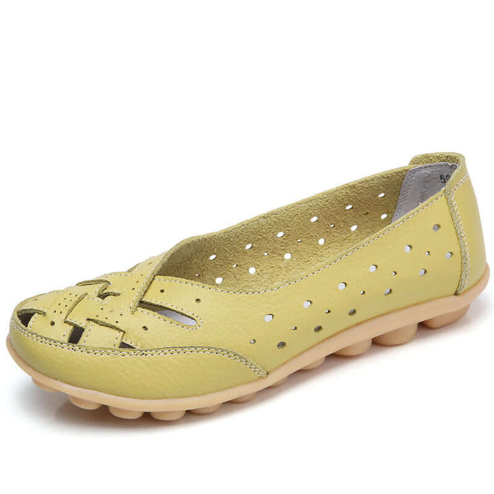 Elane | Breathable Leather Orthopedic Loafers