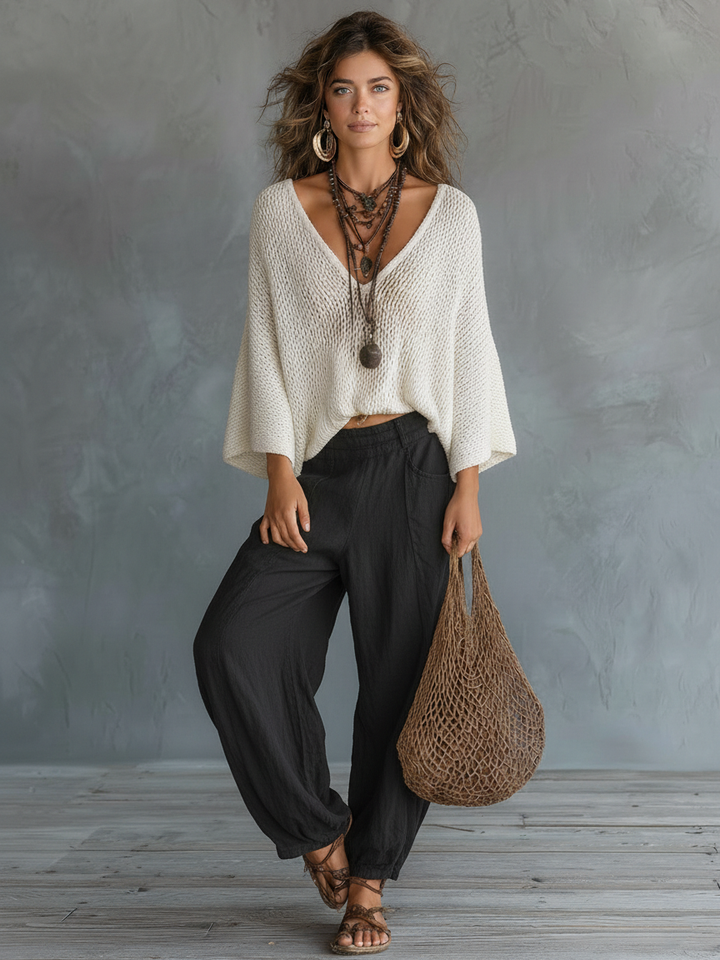 Aveline | Cape Knit Set