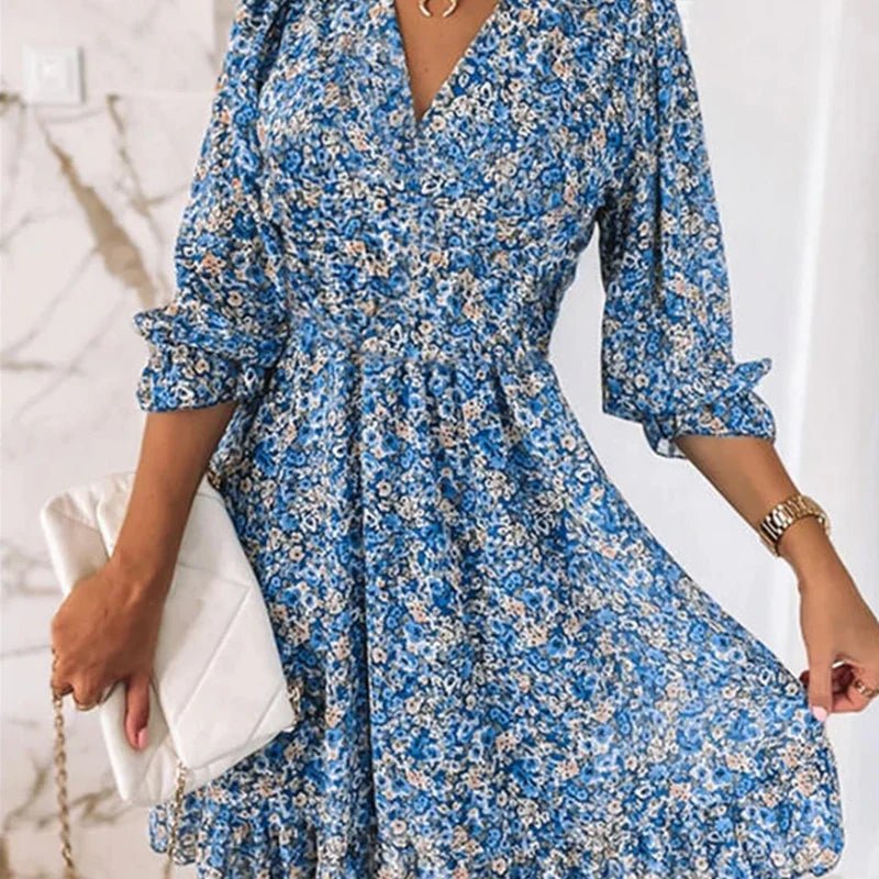 Elzet | Elegant Floral Dress
