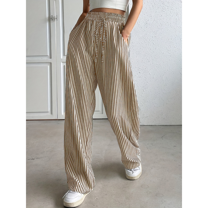 Genevieve | Relaxed Striped Summer Trousers