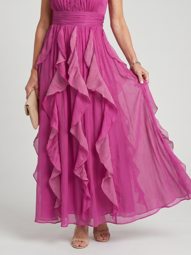 Odette | Ruffle Layered Maxi Dress