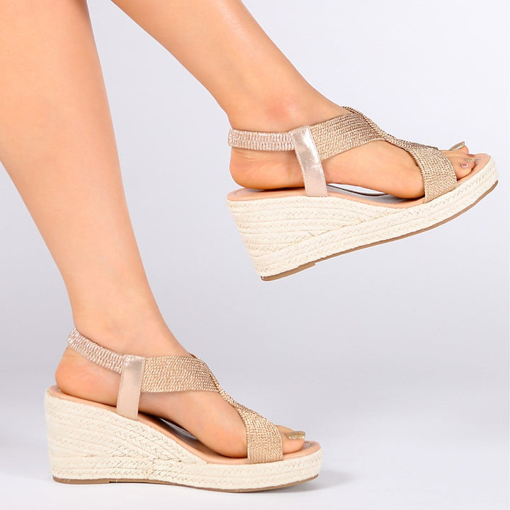 Adri | Woven Wedge Sandals