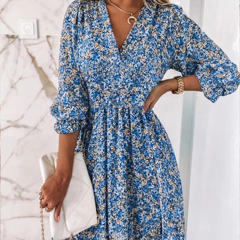 Elzet | Elegant Floral Dress