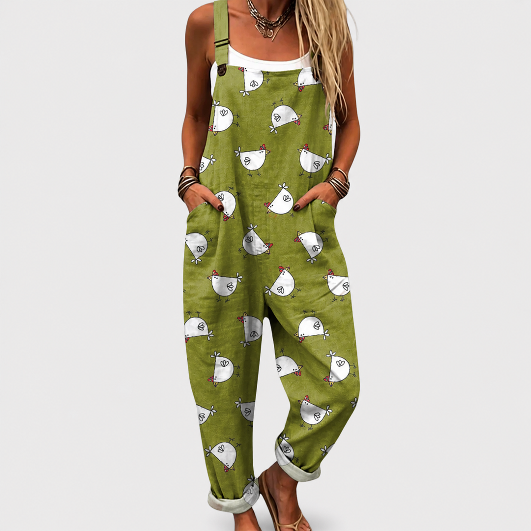 Enid | Relaxed Patterned Jumpsuit