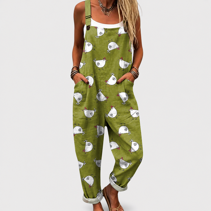 Enid | Relaxed Patterned Jumpsuit
