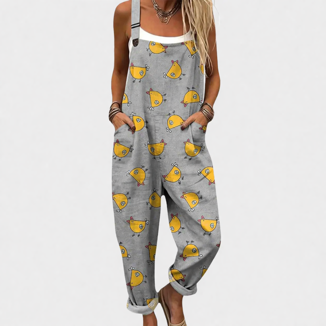 Enid | Relaxed Patterned Jumpsuit