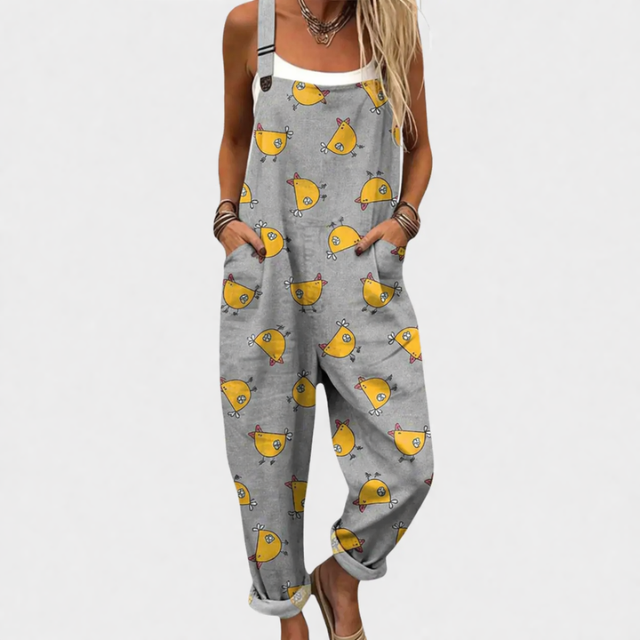 Enid | Relaxed Patterned Jumpsuit