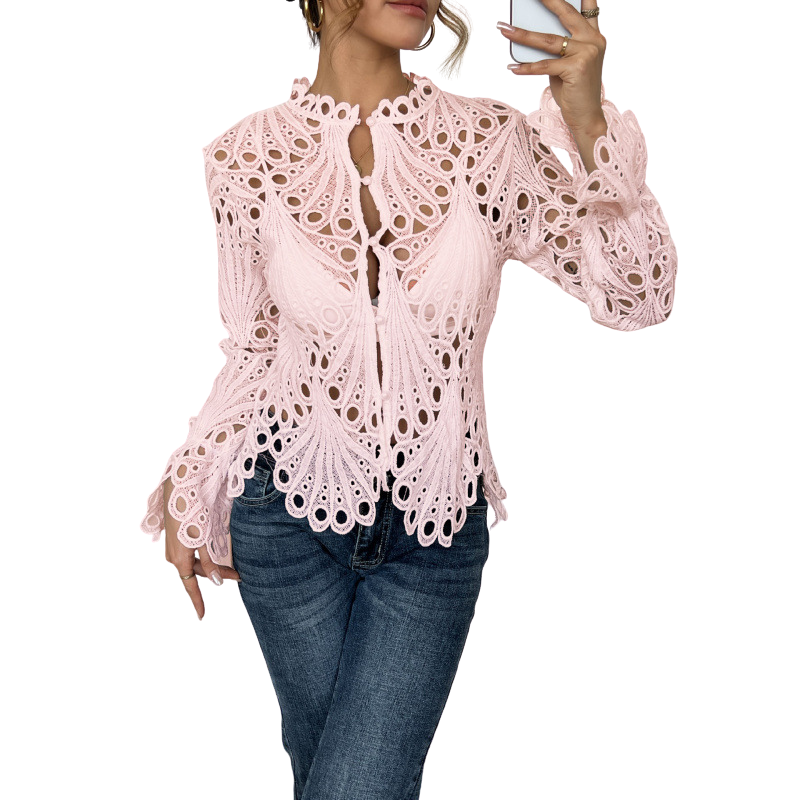 Celeste | Flounce-Sleeve Blouse