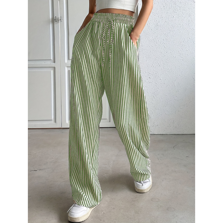 Genevieve | Relaxed Striped Summer Trousers