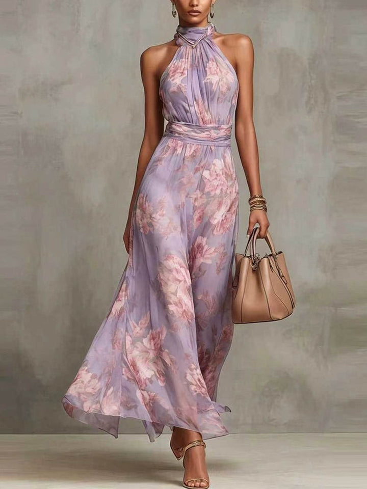 Isabelle | Floral Chiffon Maxi Dress