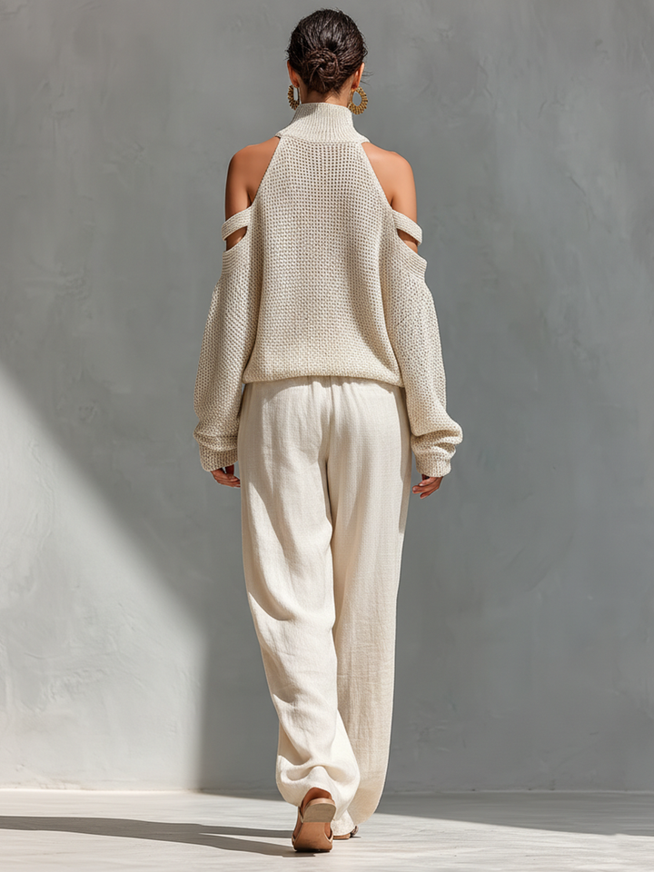Charlotte | Beige Knit Set