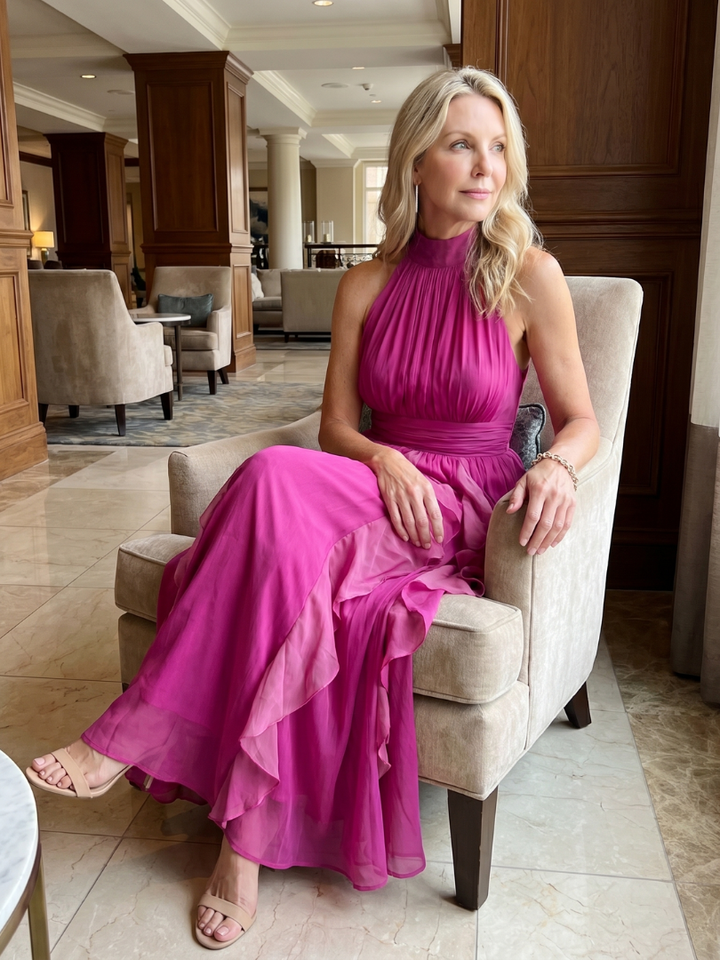 Odette | Ruffle Layered Maxi Dress