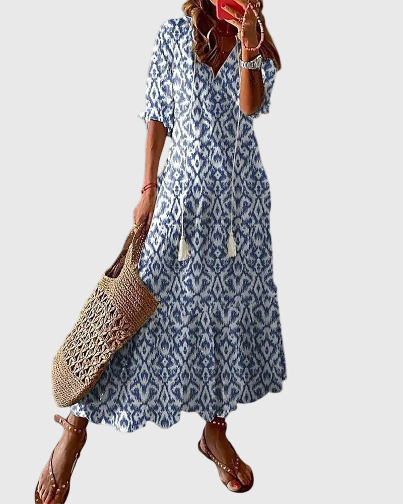 Amalia | Boho Vintage Maxi Dress