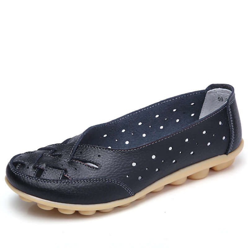 Elane | Breathable Leather Orthopedic Loafers