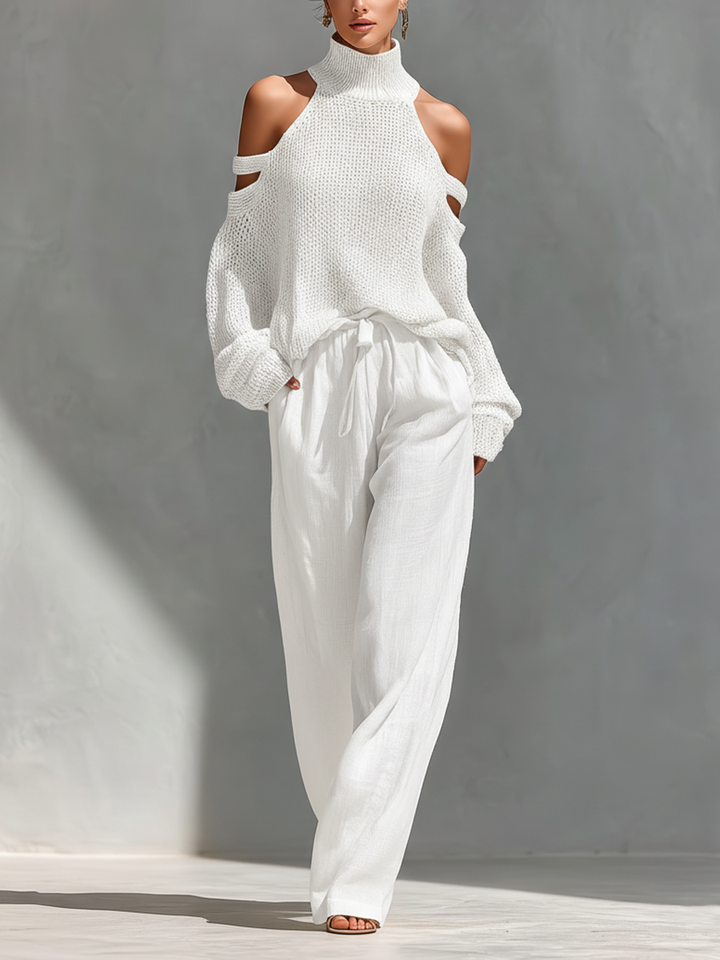Charlotte | Beige Knit Set