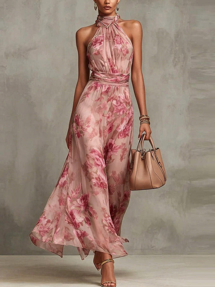 Isabelle | Floral Chiffon Maxi Dress