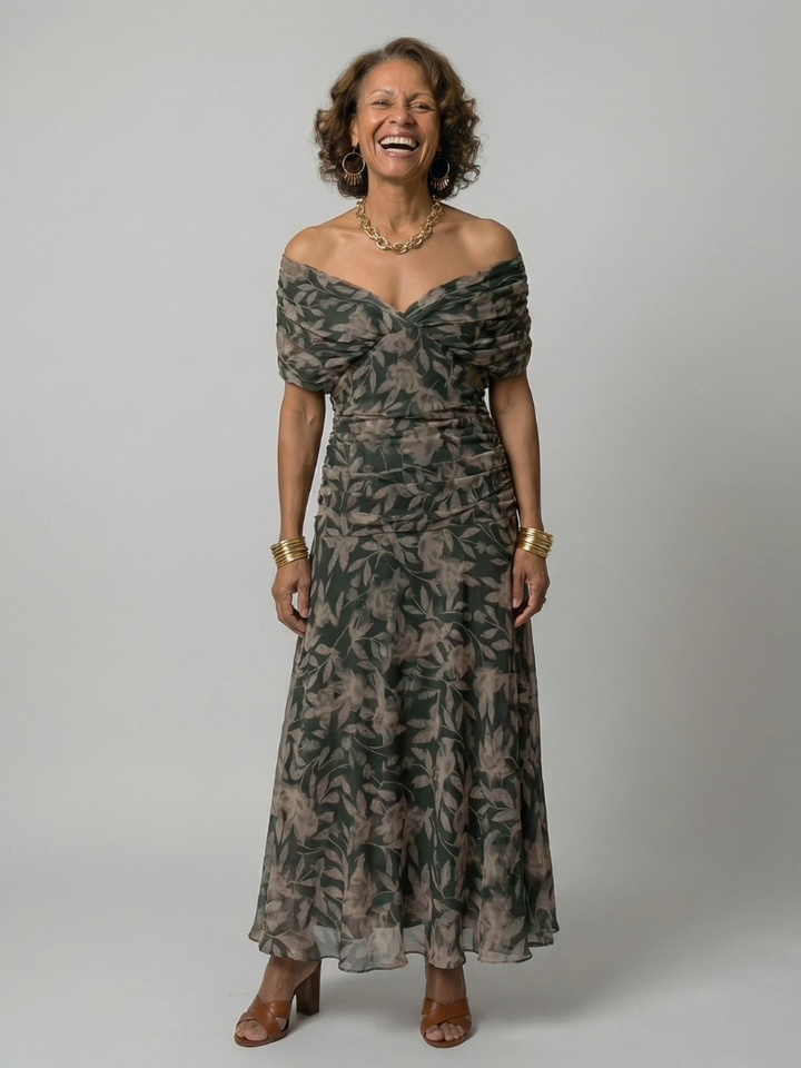Carika | Off-Shoulder Midi Dress