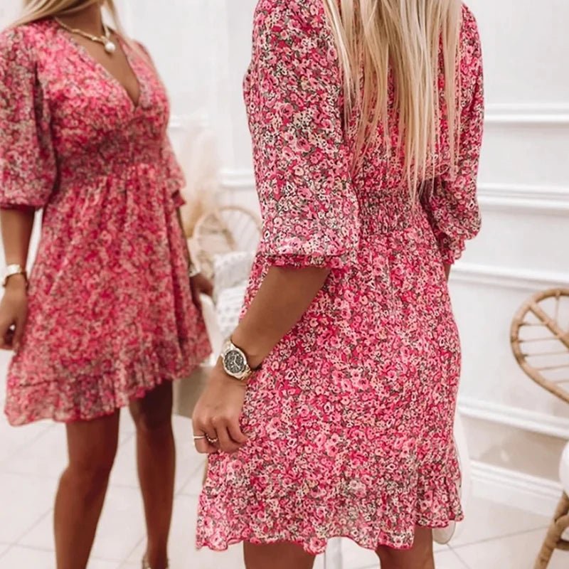 Elzet | Elegant Floral Dress
