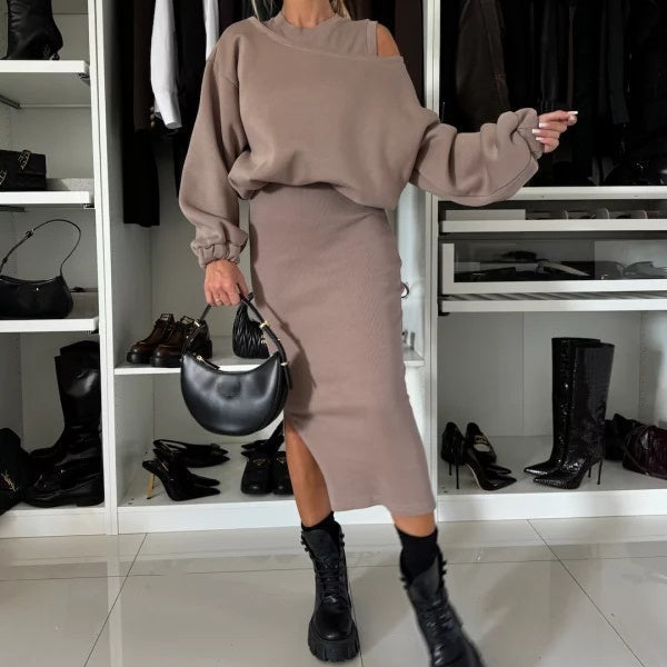 Valerie | Sweatshirt & Dress Set