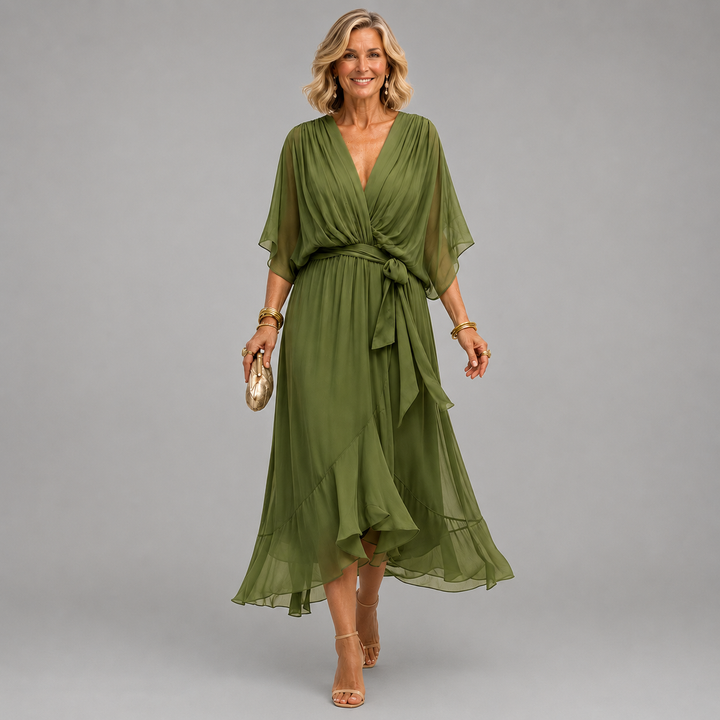 Monica | V-Neck Wrap Dress