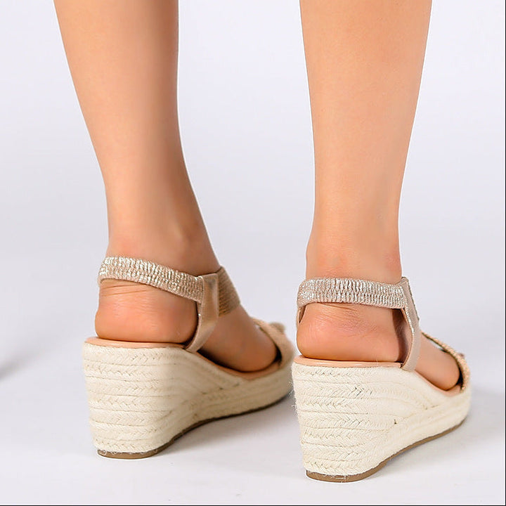 Adri | Woven Wedge Sandals