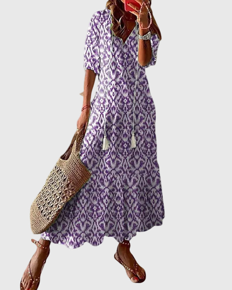 Amalia | Boho Vintage Maxi Dress